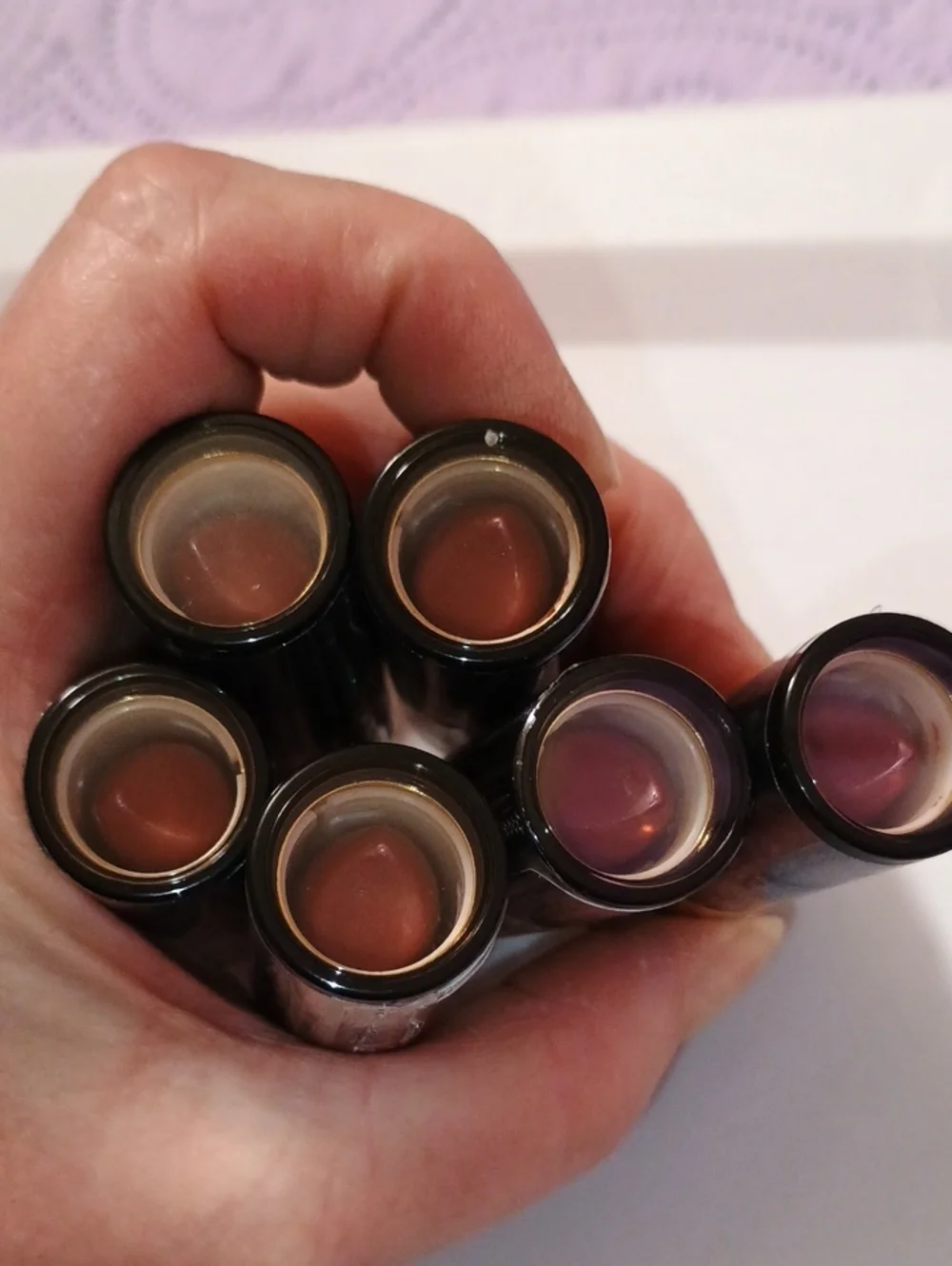 6 x Revlon Super Lustrous Pearl Lipstick, Creamy Formula, 245 Smoky Rose